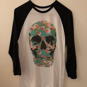 3/4 Length Skull Shirt